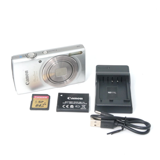 Canon PowerShot Elph 180 IS 20MP Y2K Digicam (Silver)