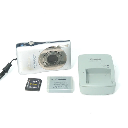 Canon PowerShot Elph SD1300 IS 12.1MP Y2K Digicam (SILVER)