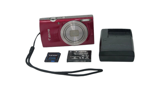 Canon PowerShot Elph 180 IS RED 20.0MP Y2K Digicam Camera