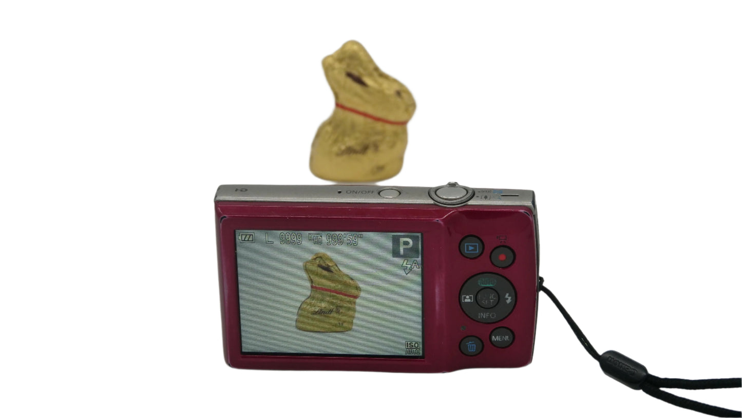 Canon PowerShot Elph 180 IS RED 20.0MP Y2K Digicam Camera