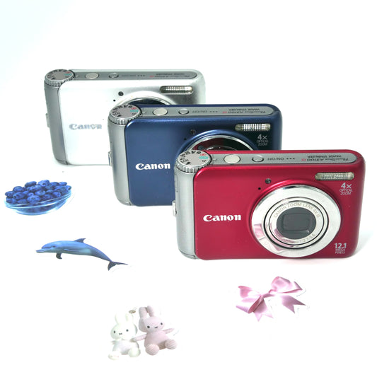 Canon PowerShot A3100 IS - BLUE RED SILVER