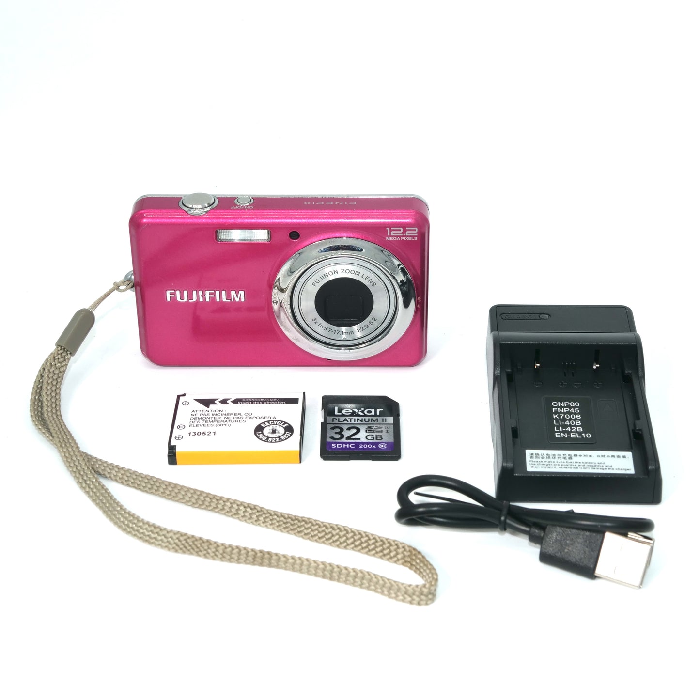 Fujifilm FinePix J30 12.2MP Y2K PINK Digicam Camera (💎Rare!)