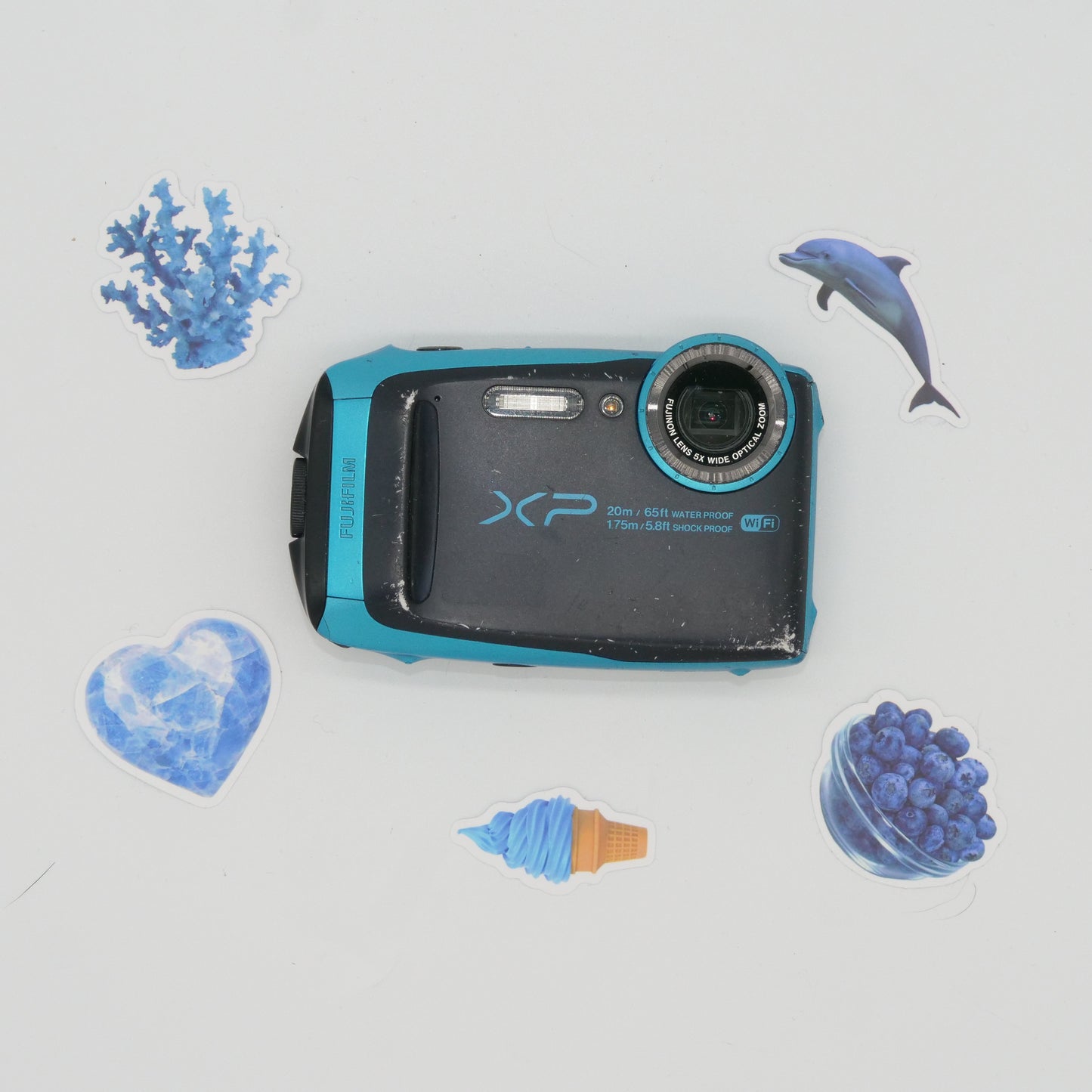 Waterproof Y2K Digicams for Beach (Blue, Green, Silver) | Fujifilm XP140, XP120