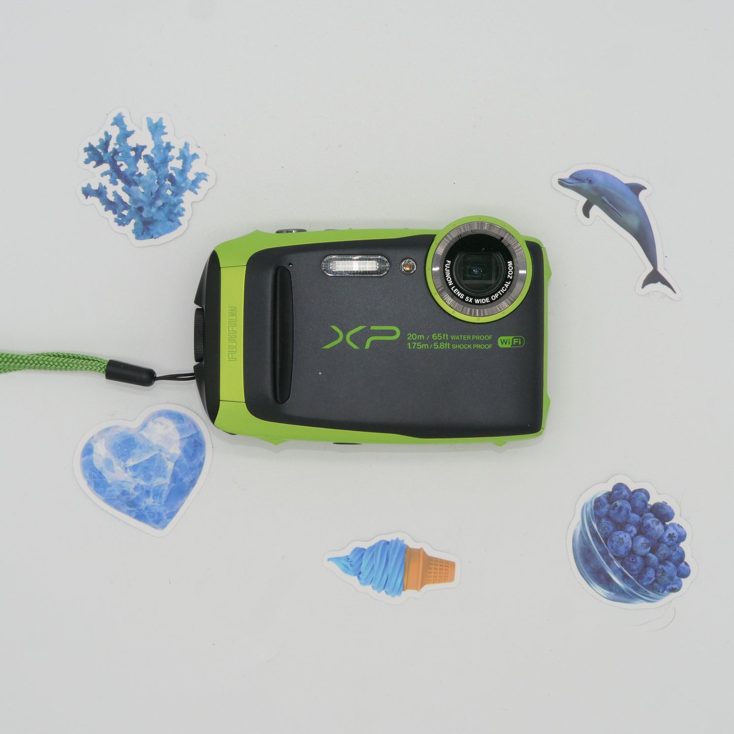 Waterproof Y2K Digicams for Beach (Blue, Green, Silver) | Fujifilm XP140, XP120
