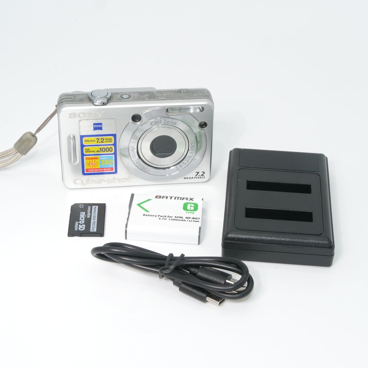 Sony Cyber-shot W55 7MP Y2K Digicam (Silver)