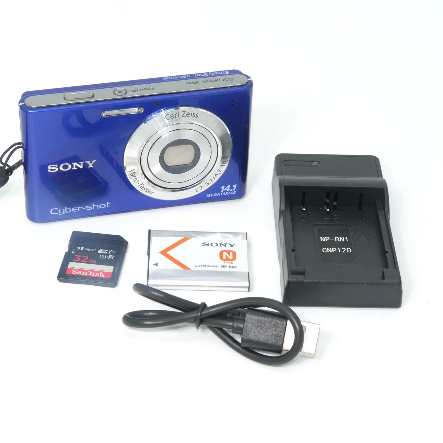 Sony Cyber-shot W330 Y2K Digicam (Blue)