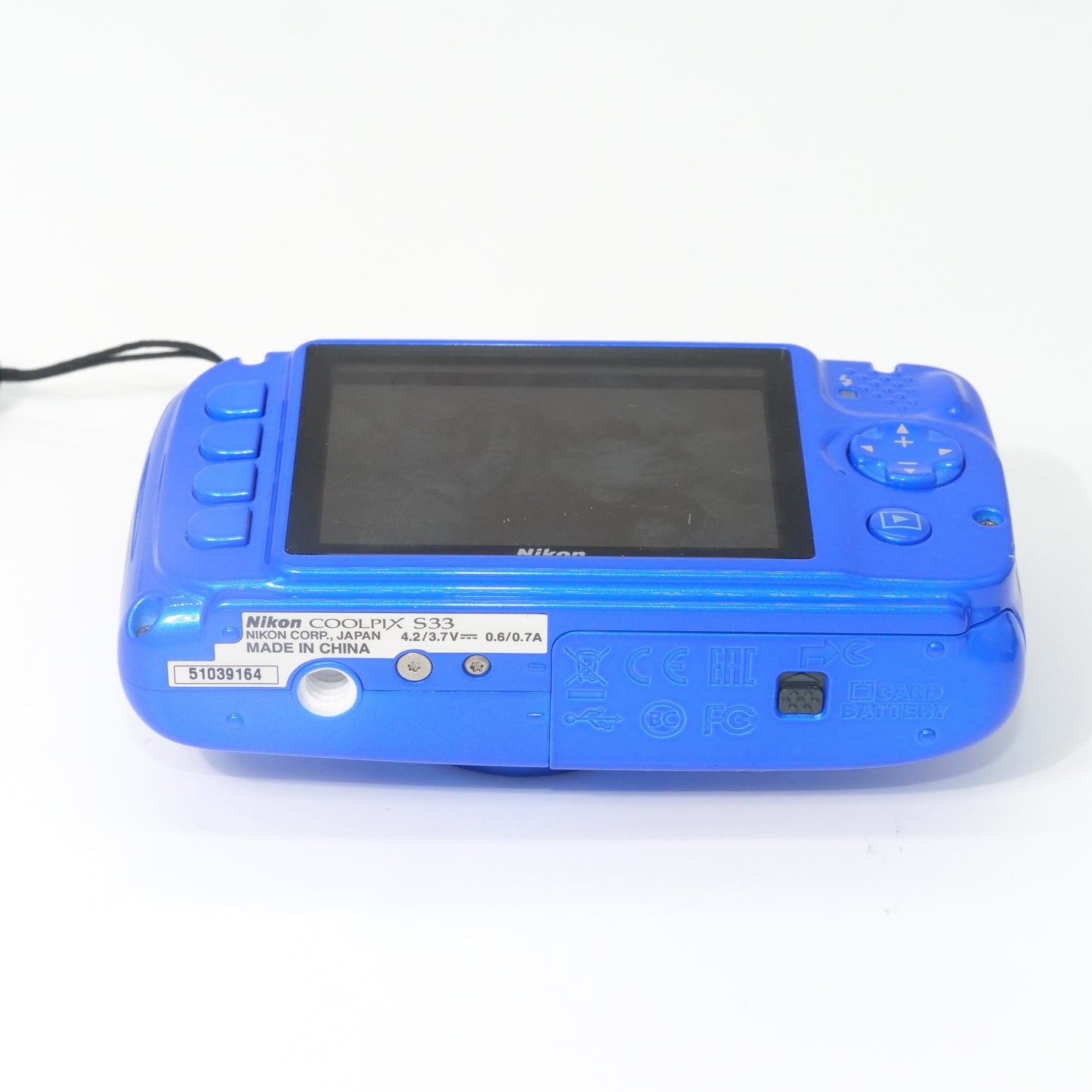 Nikon Coolpix S33 Waterproof Y2K Digicam (Blue)