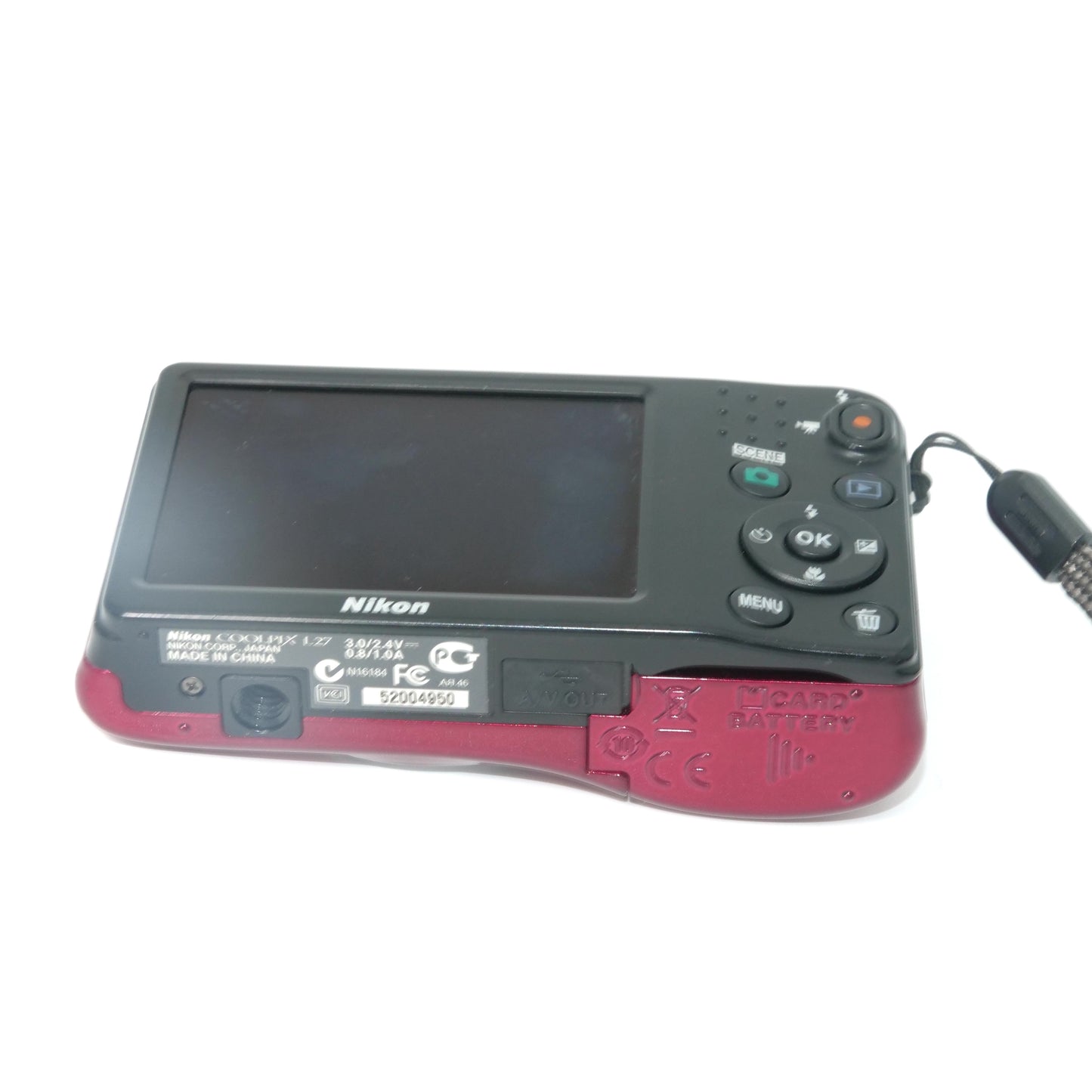 Nikon Coolpix L27 16.1MP Y2K Digicam (Red)