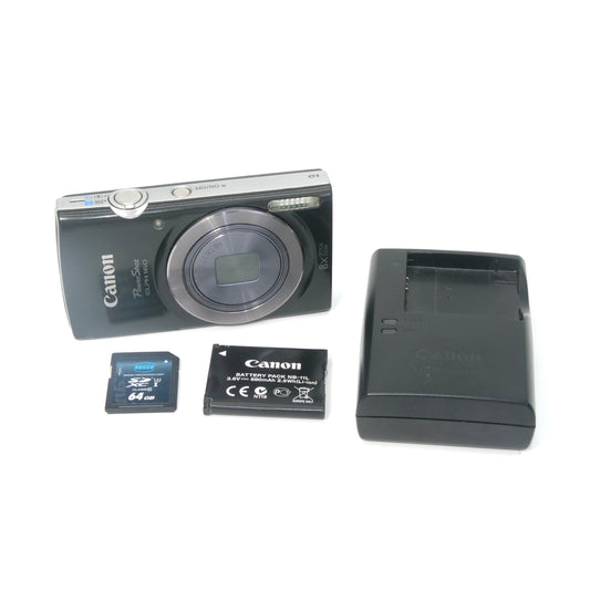 Canon PowerShot Elph 160 20MP Y2K Digicam (Black)