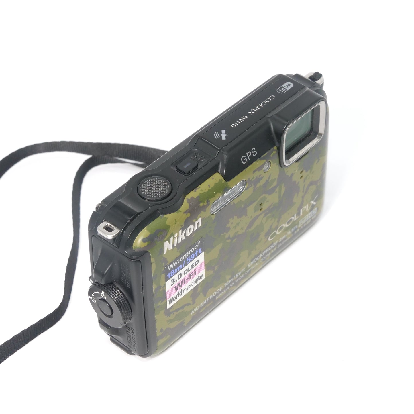 Nikon Coolpix AW110 16MP Y2K Digicam Waterproof (Camo)