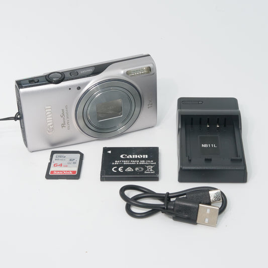 Canon PowerShot Elph 350 HS 20MP Y2K Digicam (Silver)