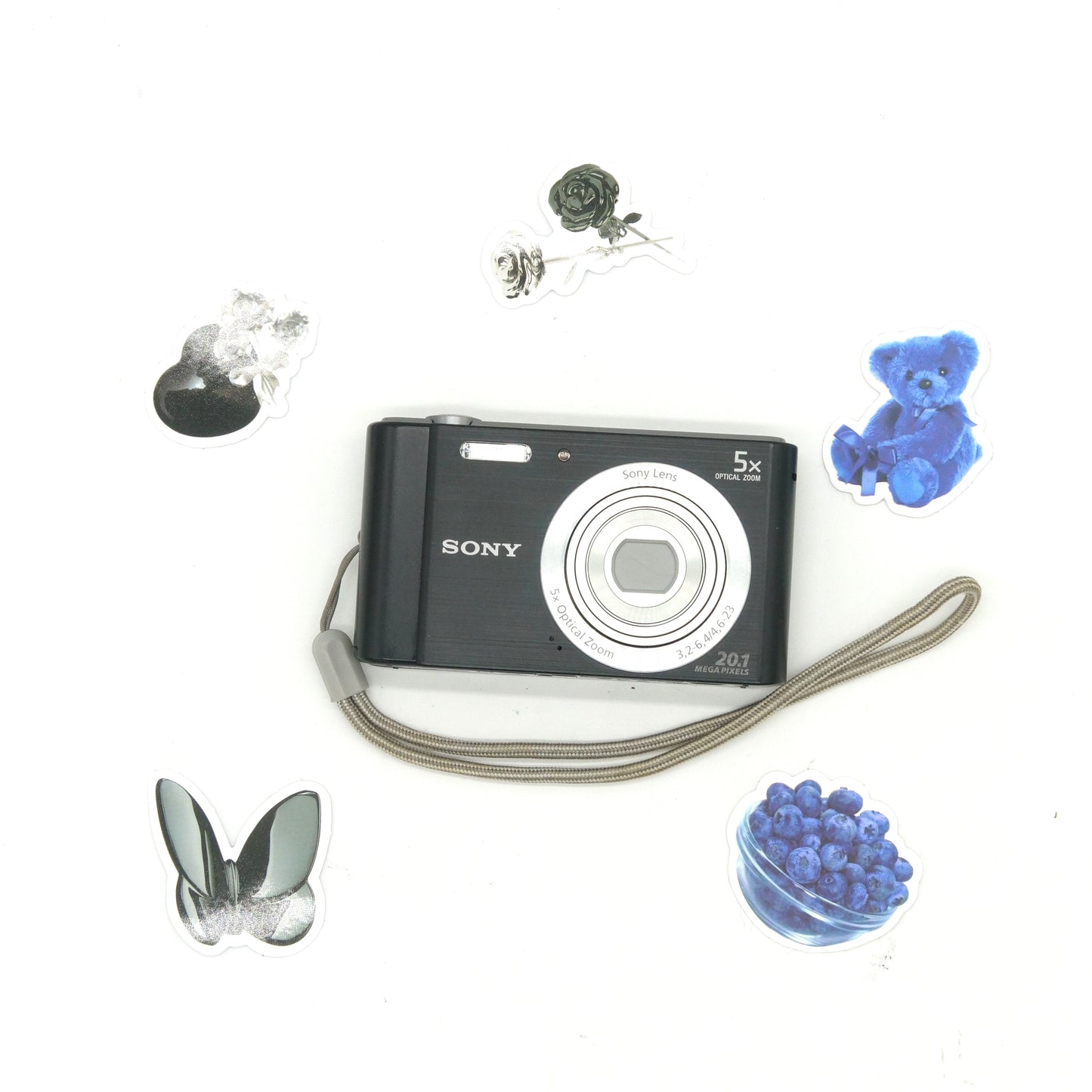 Sony Cyber-shot W800 20MP Y2K Digicam (Black)