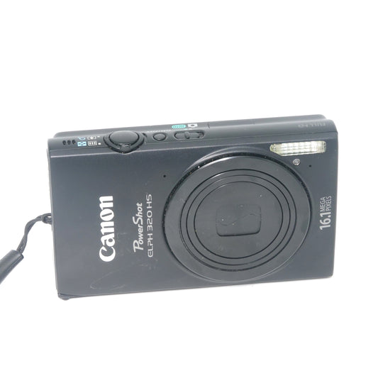 Canon PowerShot Elph 320 HS Y2K Digicam (Black)