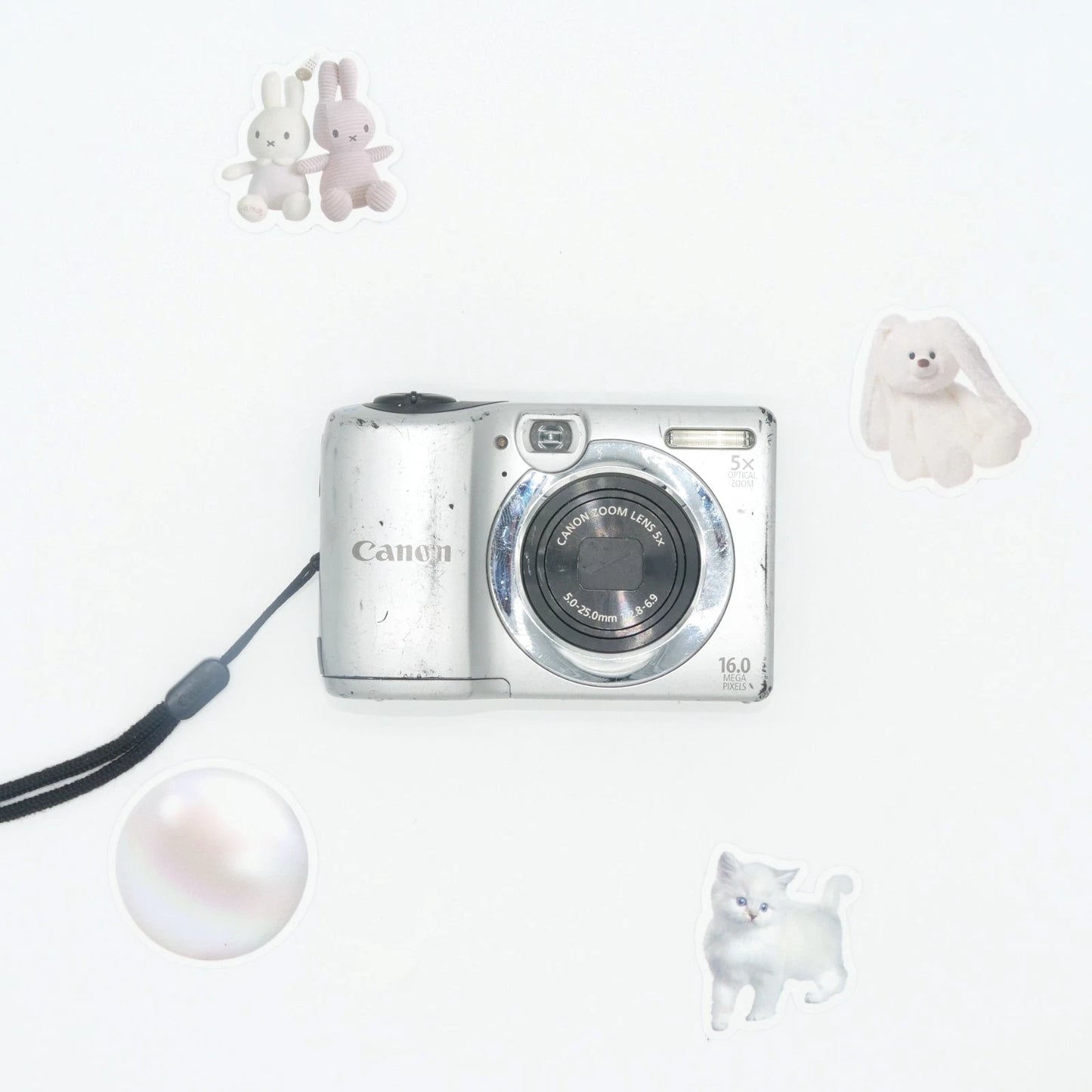 Canon PowerShot A1300 16MP Y2K Digicam (Silver)