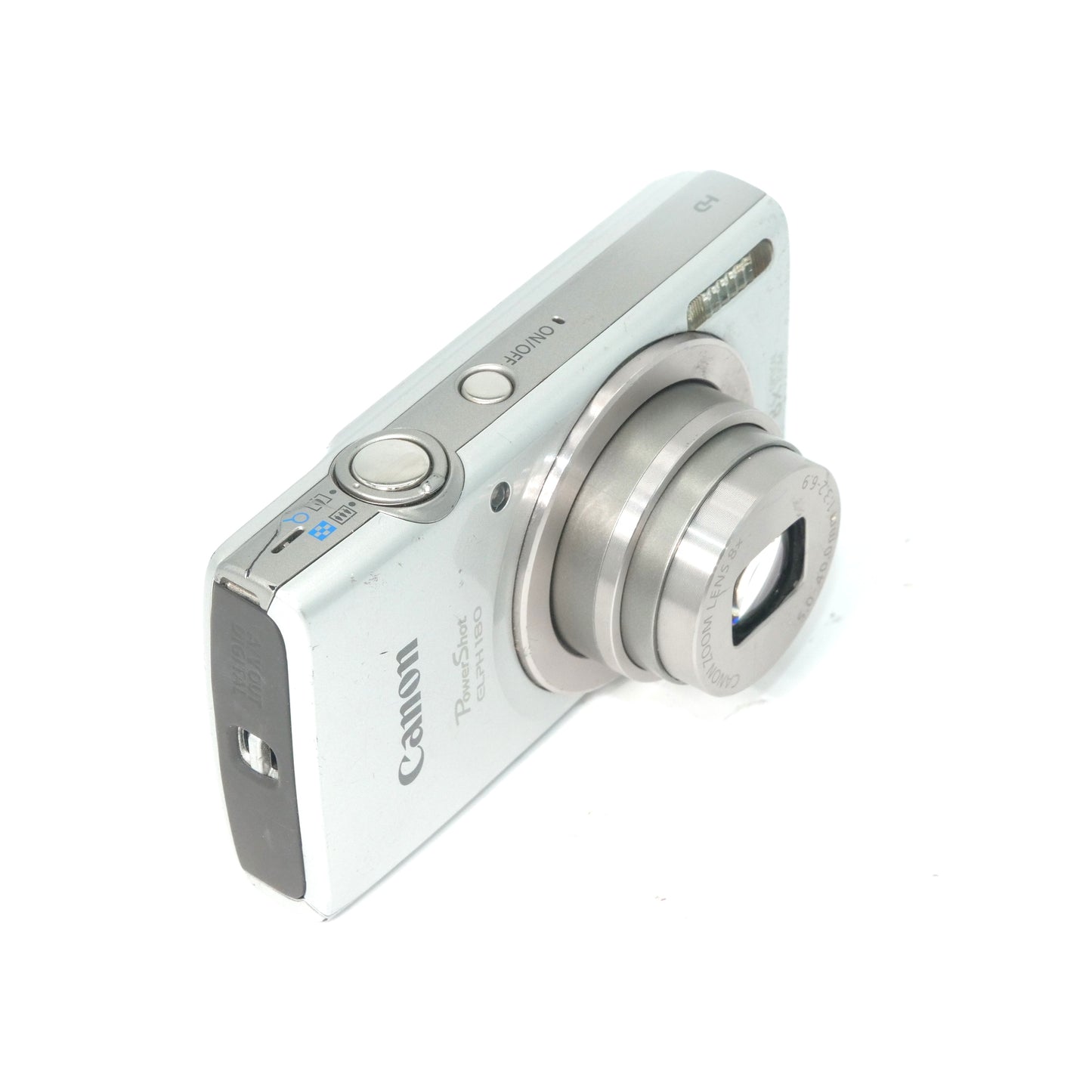 Canon PowerShot Elph 180 IS 20MP Y2K Digicam (Silver)
