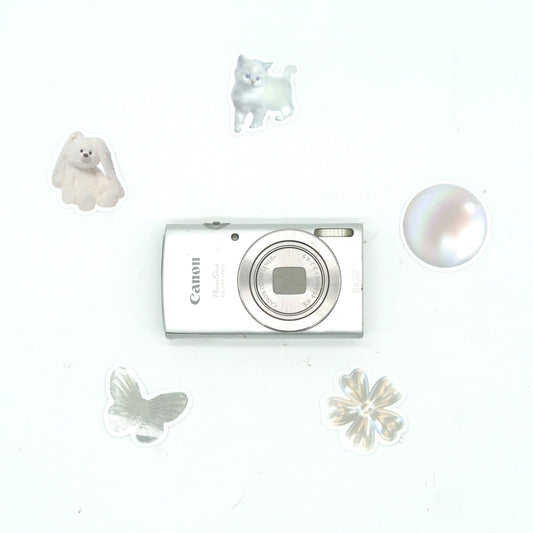 Canon PowerShot Elph 180 IS 20MP Y2K Digicam (Silver)