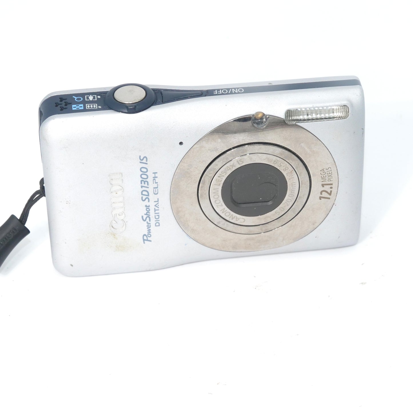 Canon PowerShot Elph SD1300 IS 12.1MP Y2K Digicam (SILVER)