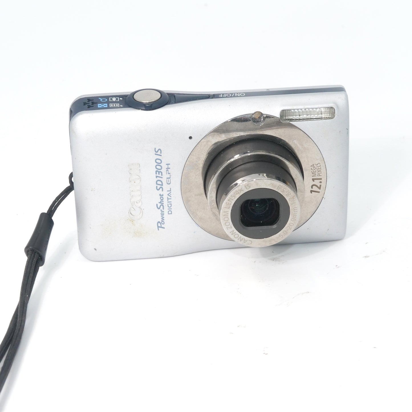 Canon PowerShot Elph SD1300 IS 12.1MP Y2K Digicam (SILVER)