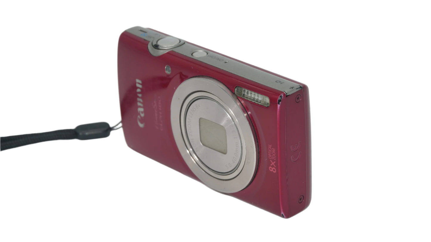 Canon PowerShot Elph 180 IS RED 20.0MP Y2K Digicam Camera