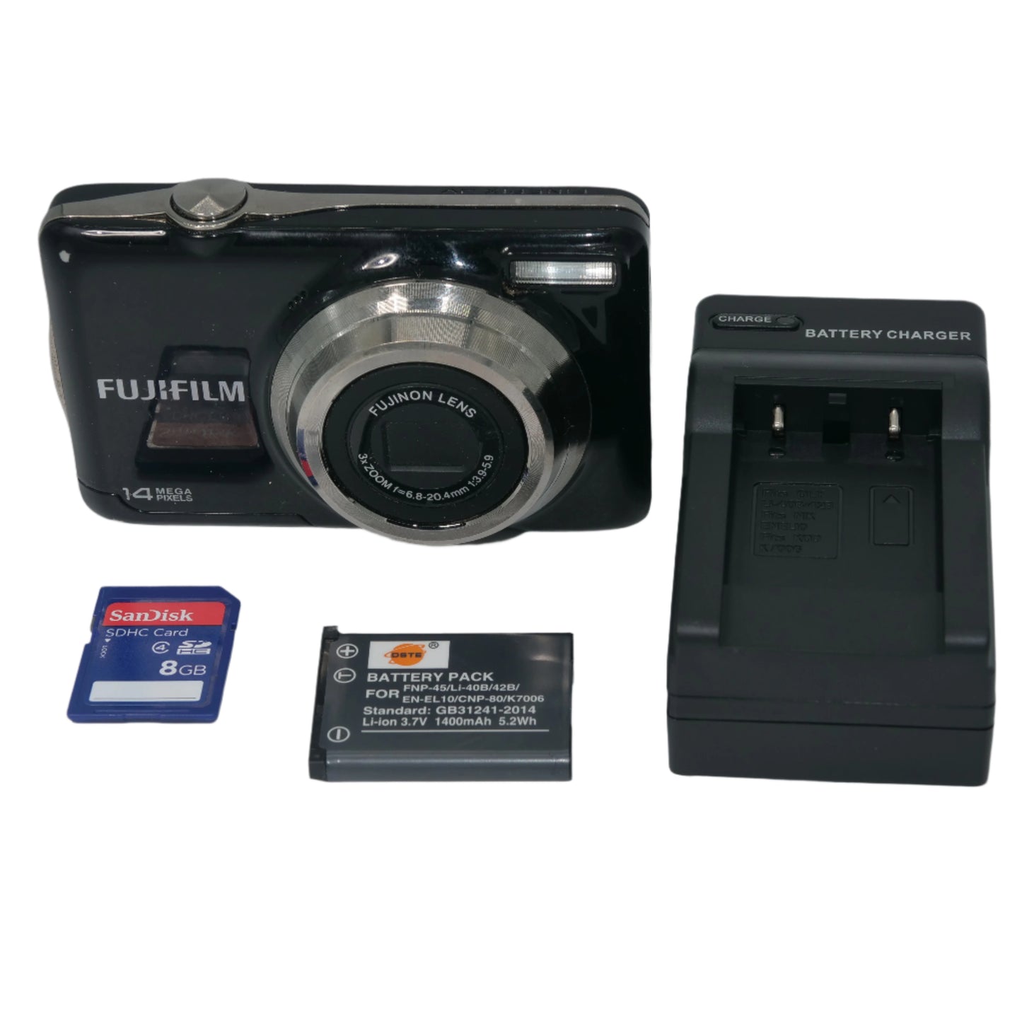 Fujifilm FinePix JV300 BLACK 14.0MP Y2K Digicam Camera