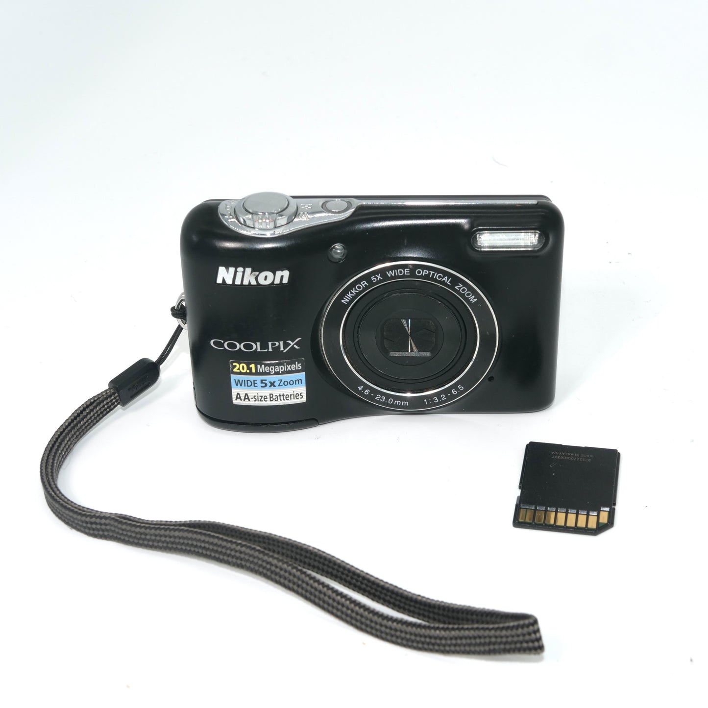 Nikon Coolpix L32 BLACK 20.1MP Y2K Digicam Camera