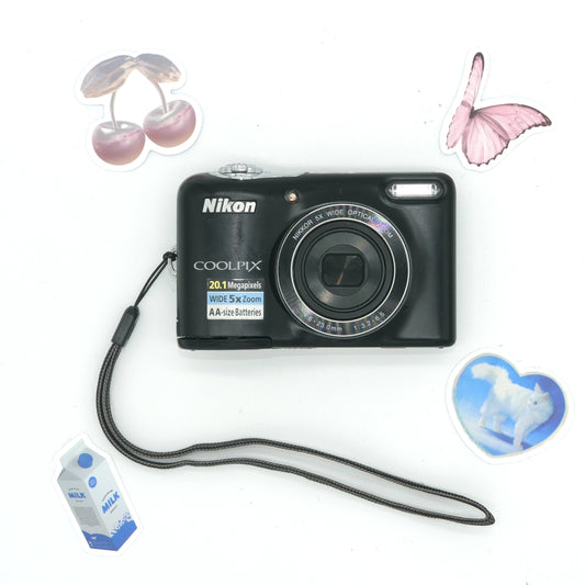 Nikon Coolpix L32 BLACK 20.1MP Y2K Digicam Camera
