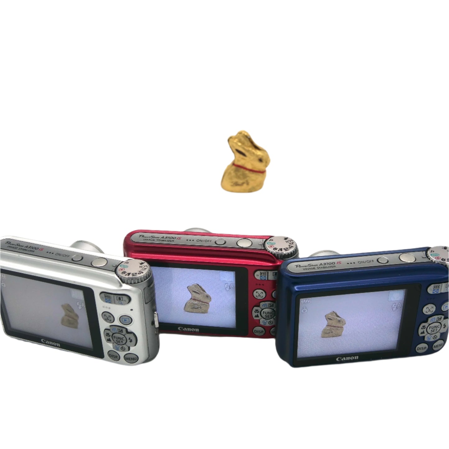 Canon PowerShot A3100 IS - BLUE RED SILVER