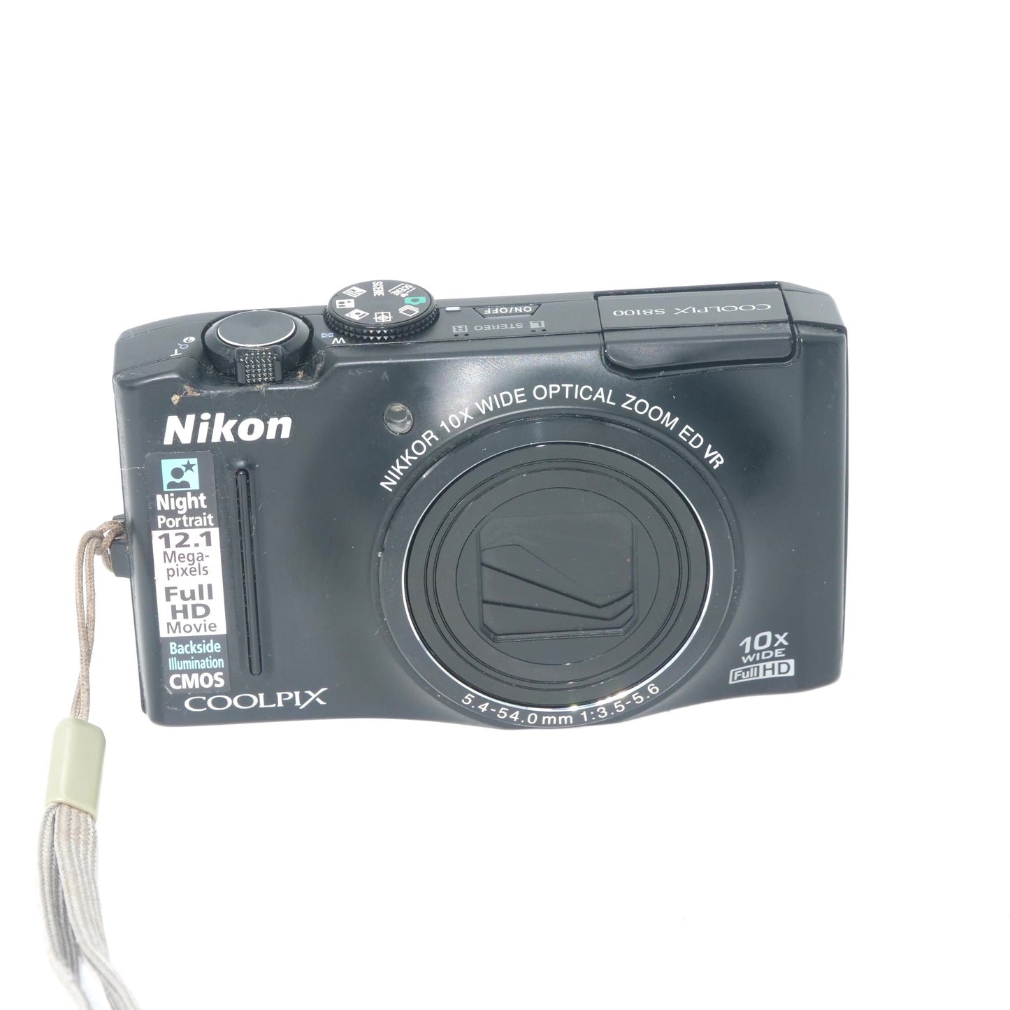 Nikon Coolpix S8100 Y2K Digicam (Black)