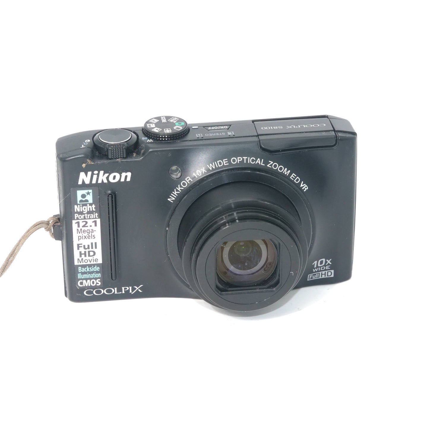 Nikon Coolpix S8100 Y2K Digicam (Black)