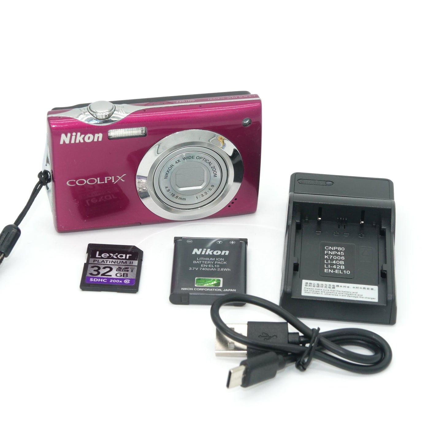 Nikon CoolPix S4000 Y2K Digicam (Ruby Red)