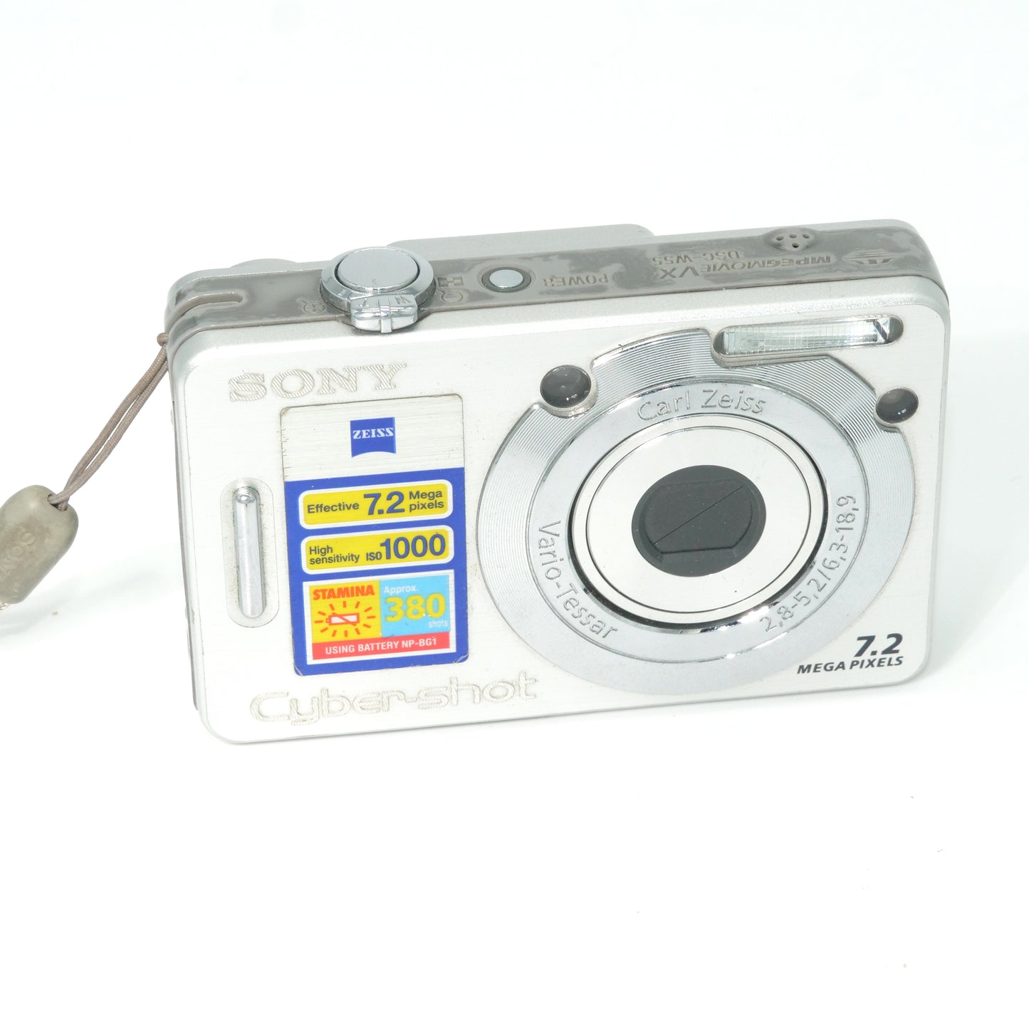 Sony Cyber-shot W55 7MP Y2K Digicam (Silver)