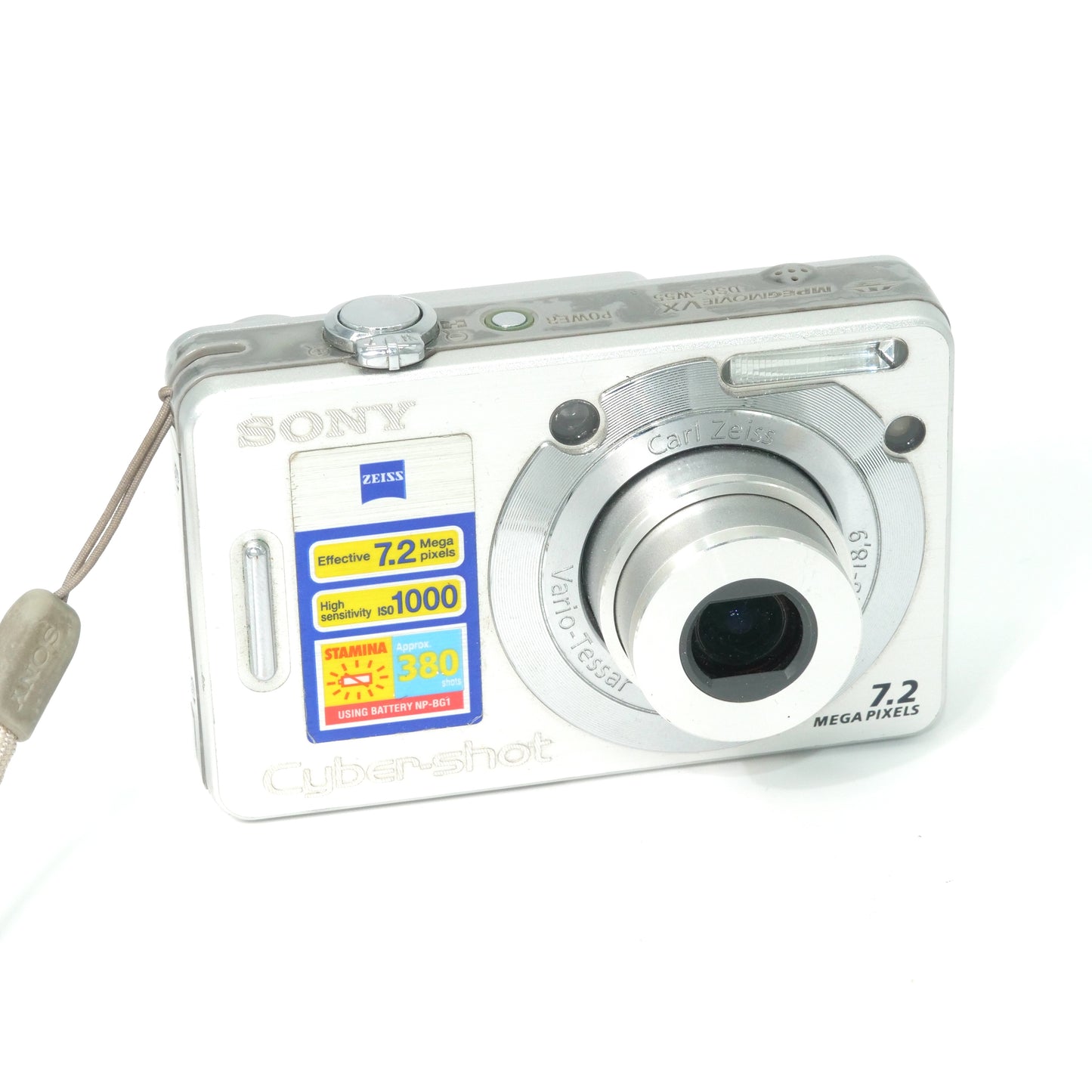 Sony Cyber-shot W55 7MP Y2K Digicam (Silver)