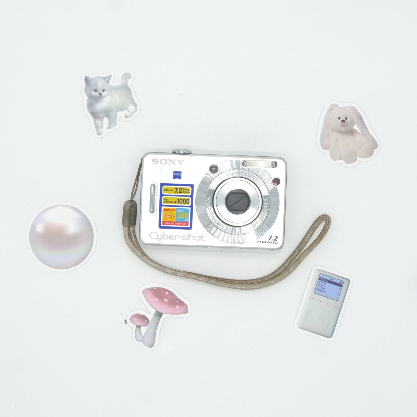 Sony Cyber-shot W55 7MP Y2K Digicam (Silver)