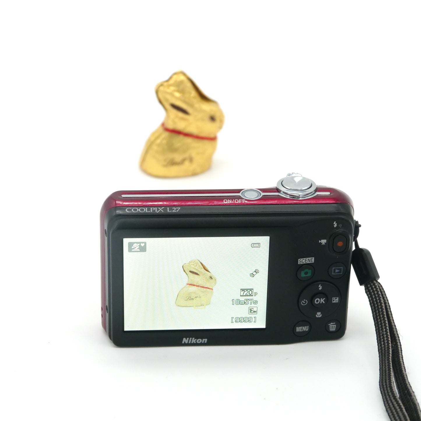 Nikon Coolpix L27 16.1MP Y2K Digicam (Red)