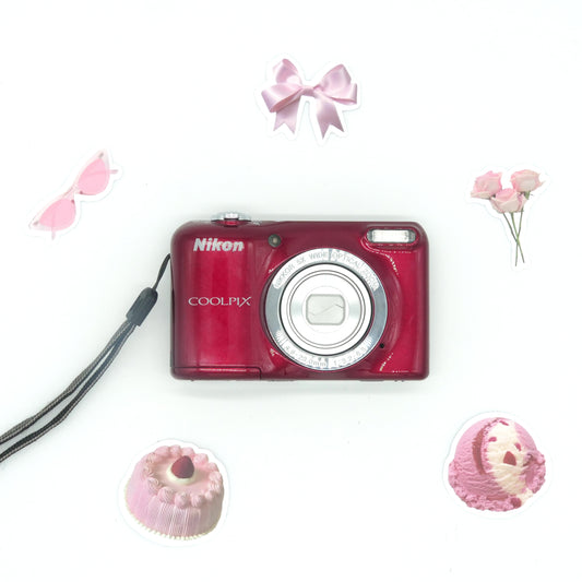 Nikon Coolpix L27 16.1MP Y2K Digicam (Red)