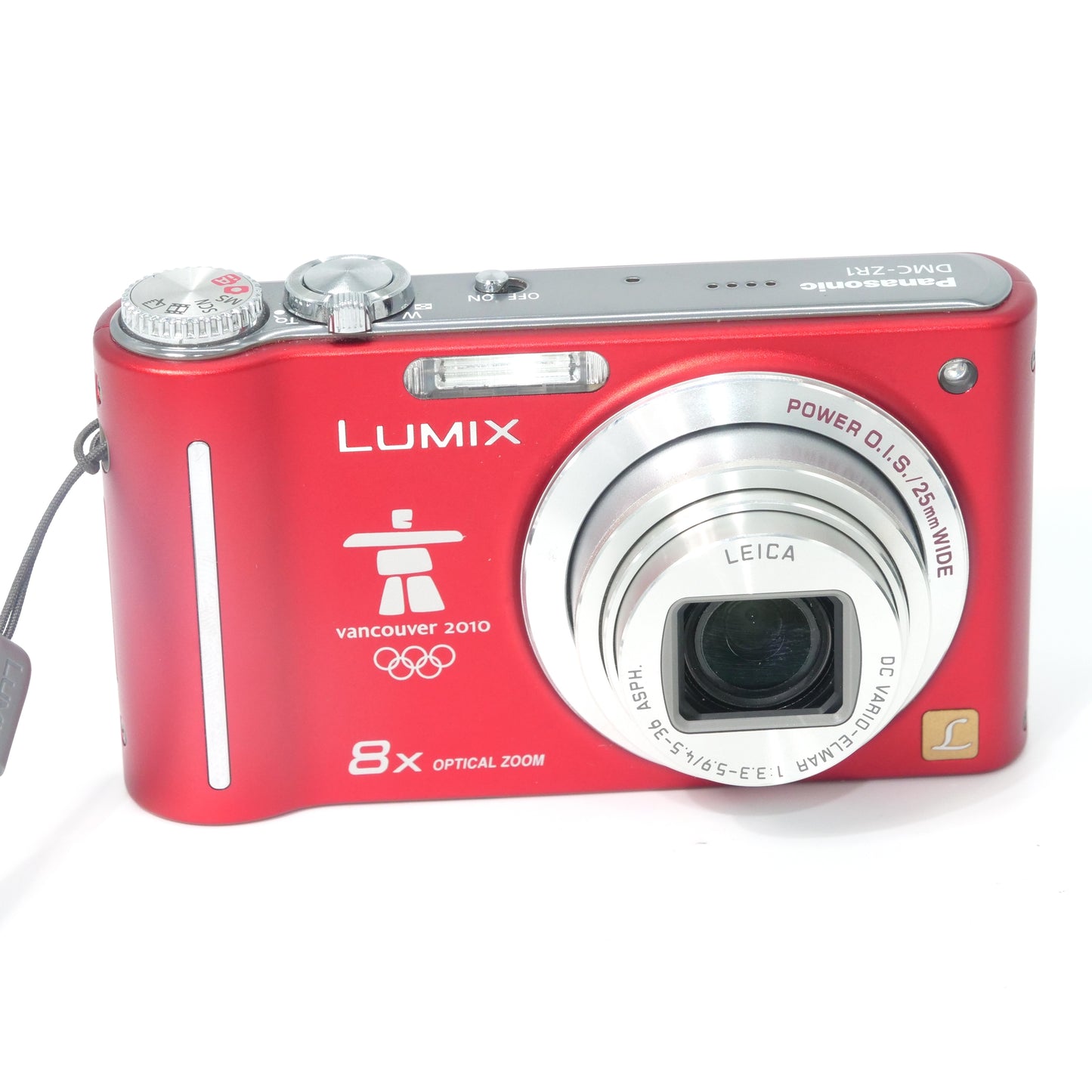 Lumix ZR1 12MP Y2K Digicam RARE Special Edition Vancouver 2010 Olympics (RED)