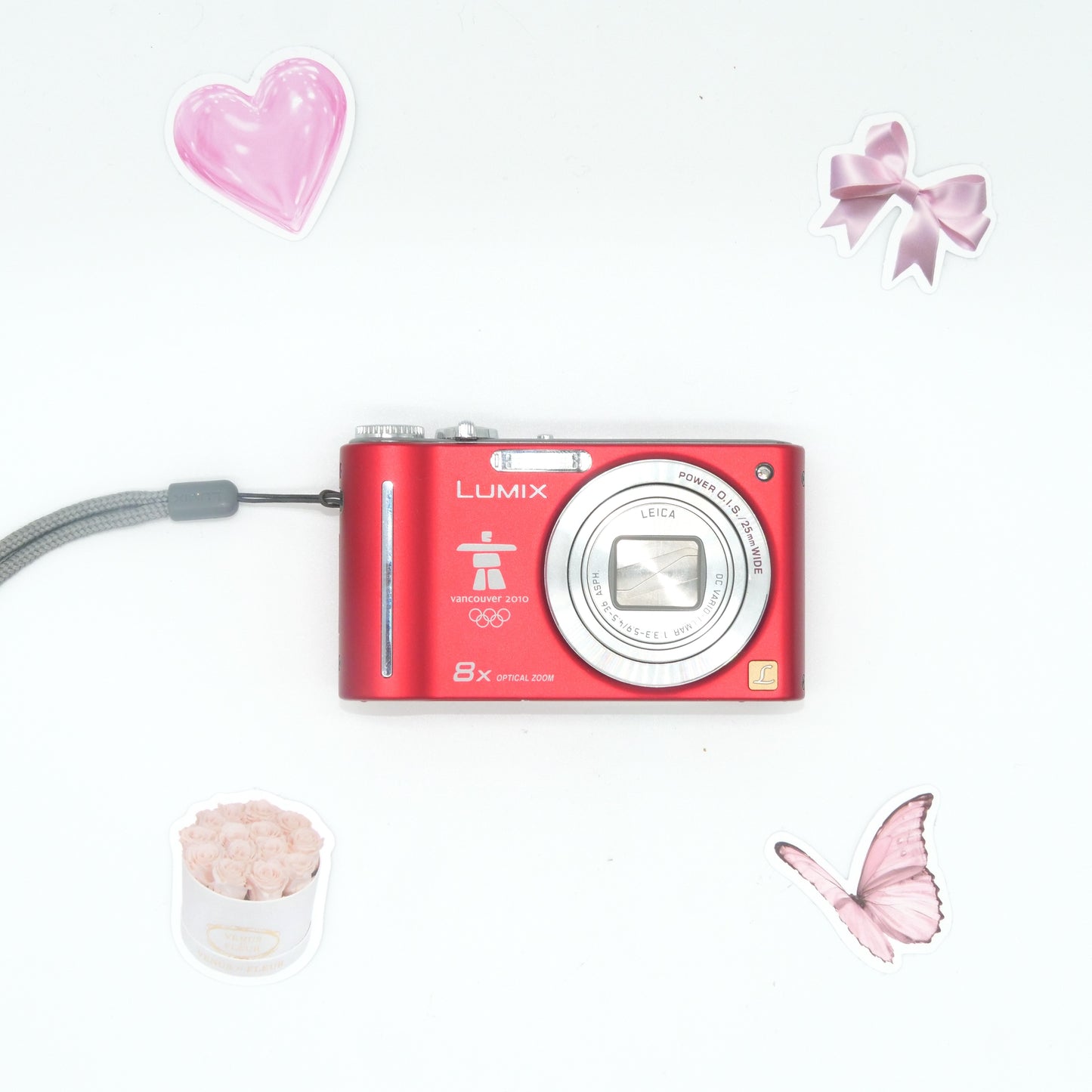 Lumix ZR1 12MP Y2K Digicam RARE Special Edition Vancouver 2010 Olympics (RED)