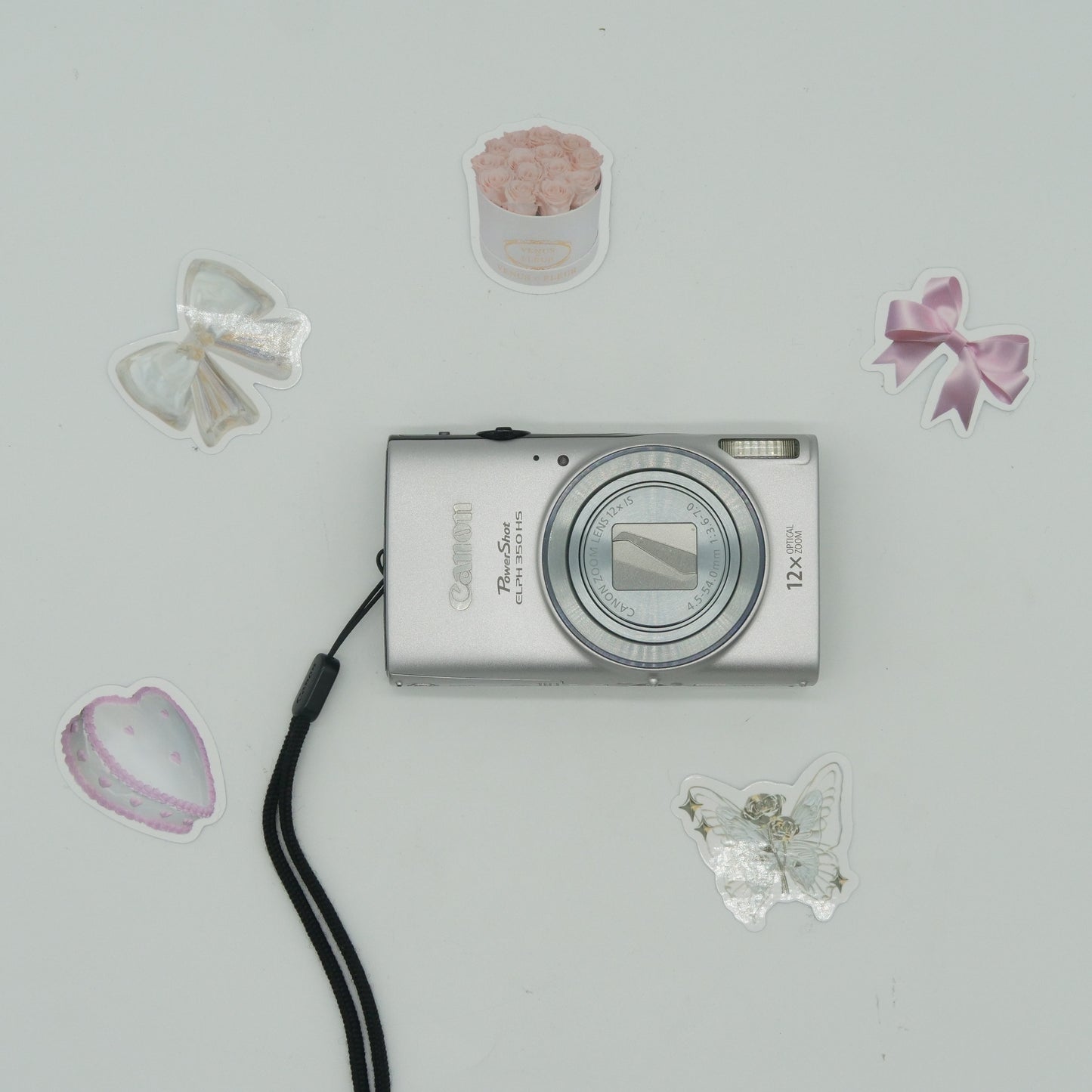 Canon PowerShot Elph 350 HS 20MP Y2K Digicam (Silver)