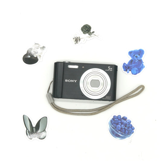 Sony Cyber-shot W800 20MP Y2K Digicam (Black)