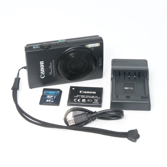 Canon PowerShot Elph 320 HS Y2K Digicam (Black)