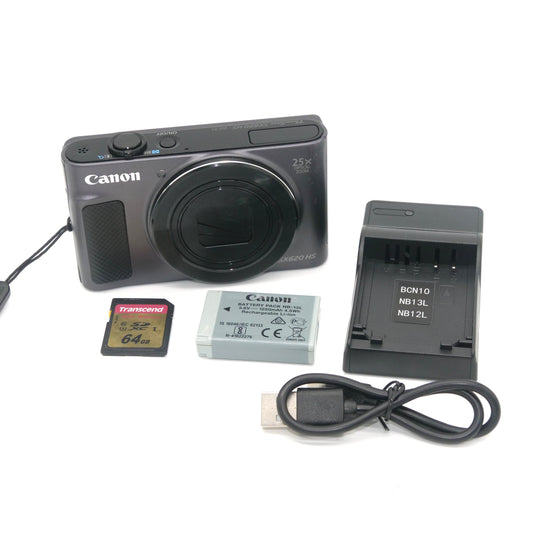 Canon PowerShot SX620 HS Y2K Digicam (Black)