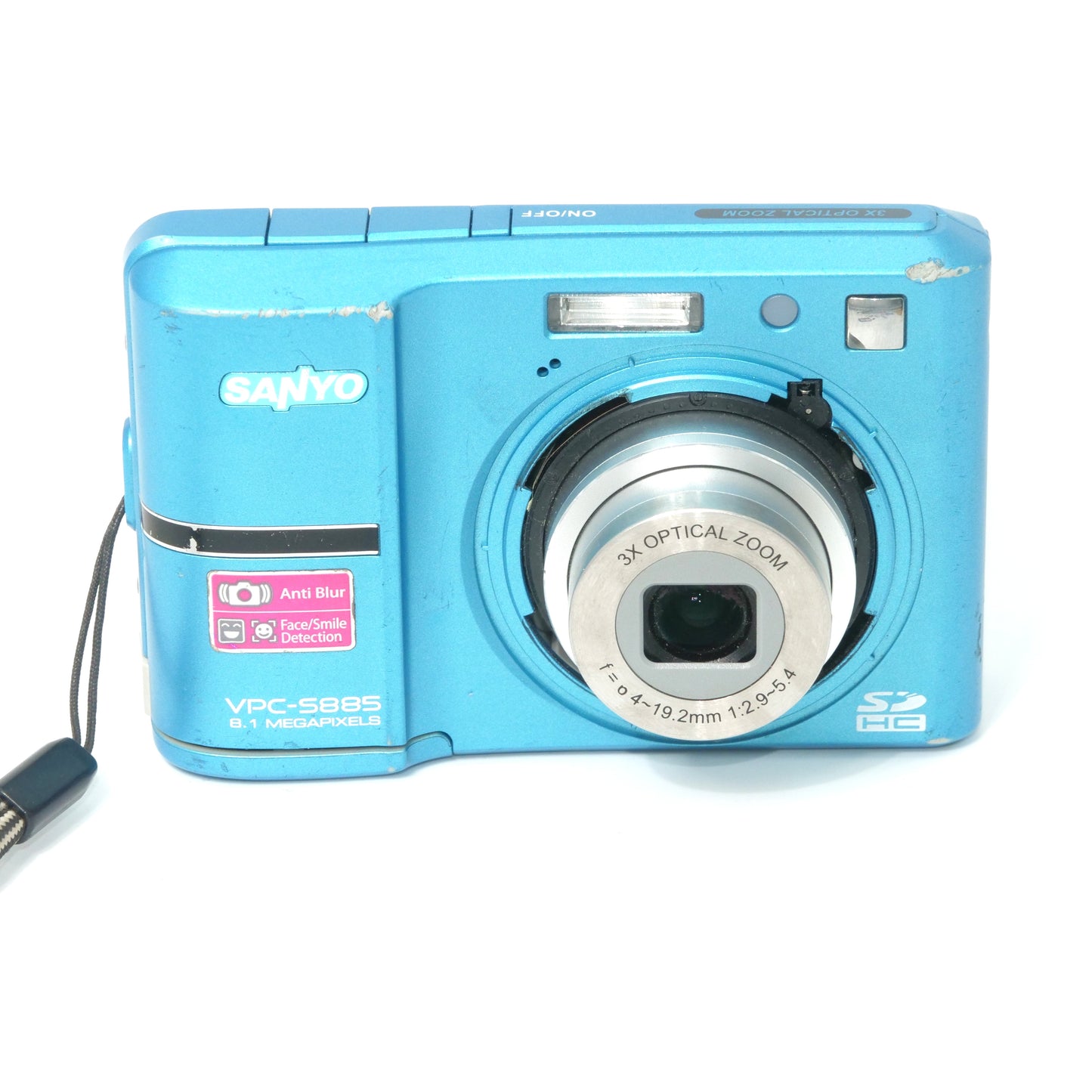 SANYO VPC-S885 8.1MP Y2K Digicam (Blue)