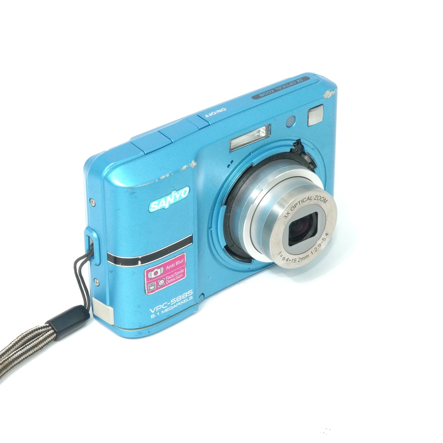 SANYO VPC-S885 8.1MP Y2K Digicam (Blue)