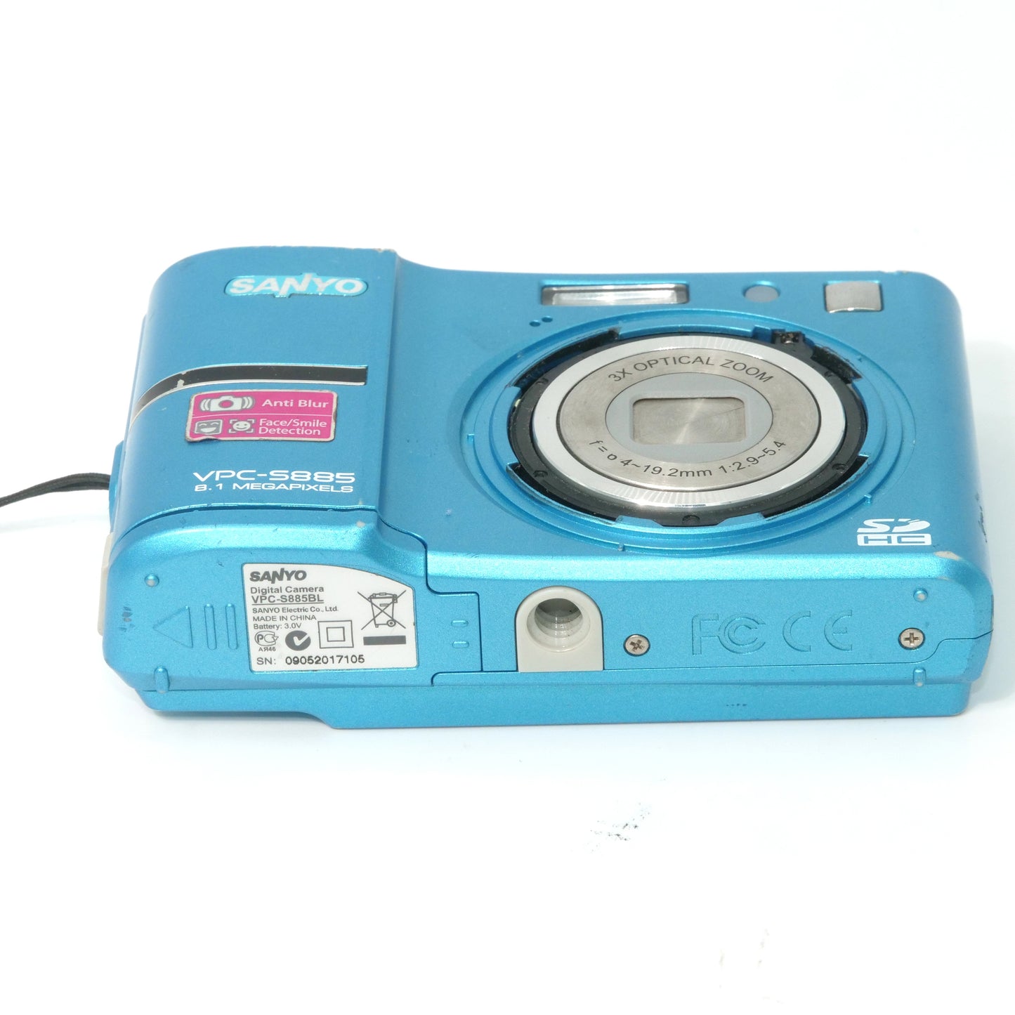 SANYO VPC-S885 8.1MP Y2K Digicam (Blue)