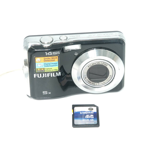 Fujifilm FinePix AX300 14MP Y2K Digicam (Black)