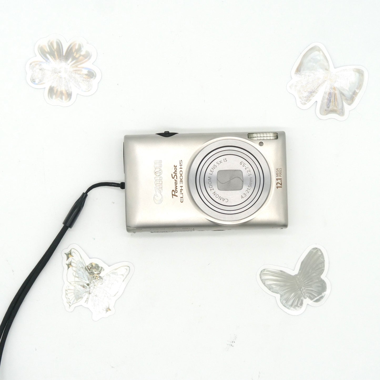 Canon PowerShot Elph 300 HS Y2K Digicam with Box (Silver)