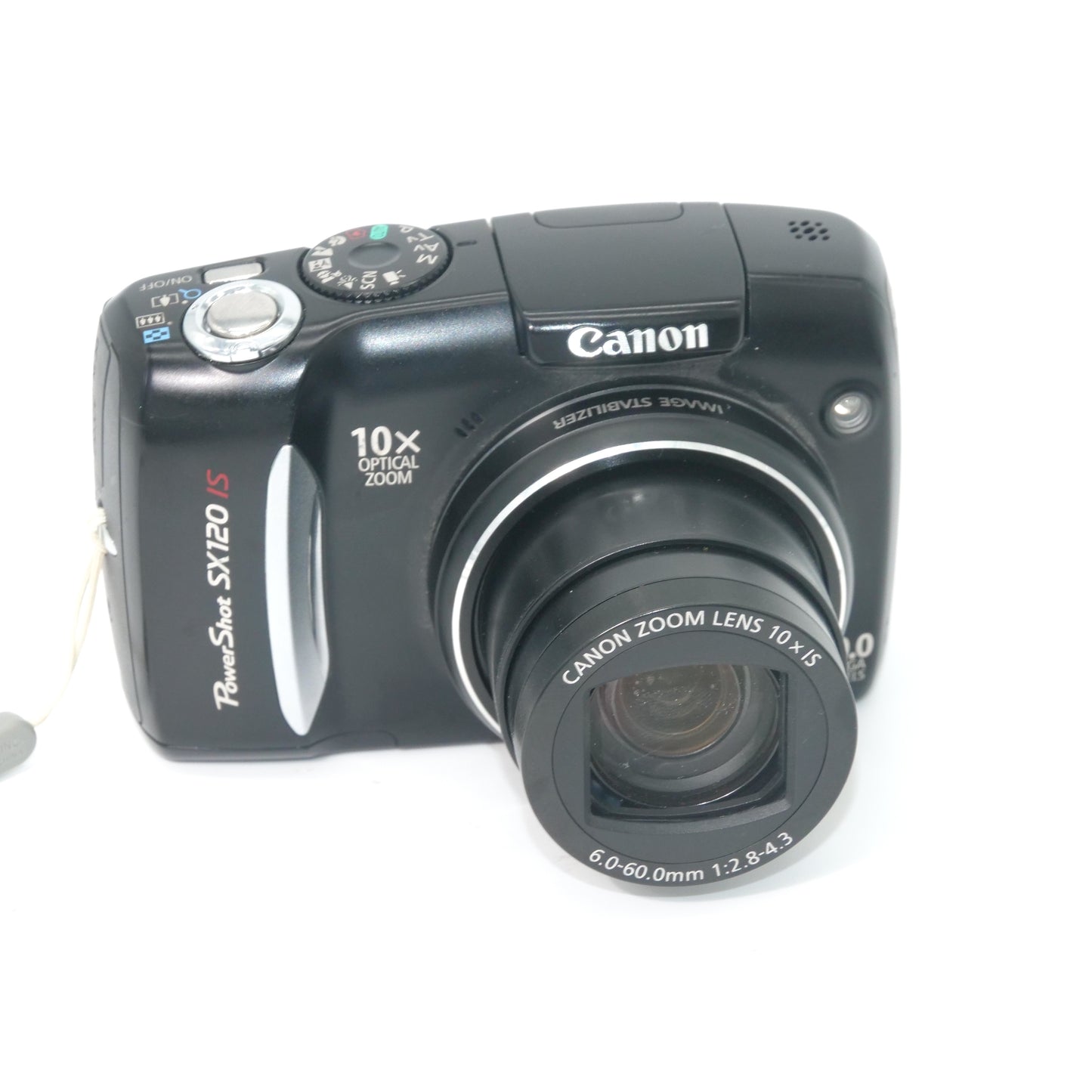 Canon PowerShot SX120 IS Y2K Digicam (Black)
