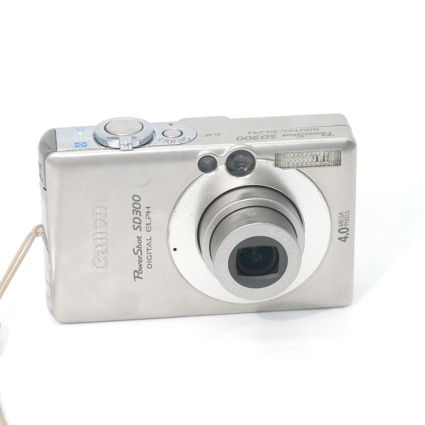 Canon PowerShot SD300 4MP Y2K Digicam (Silver)