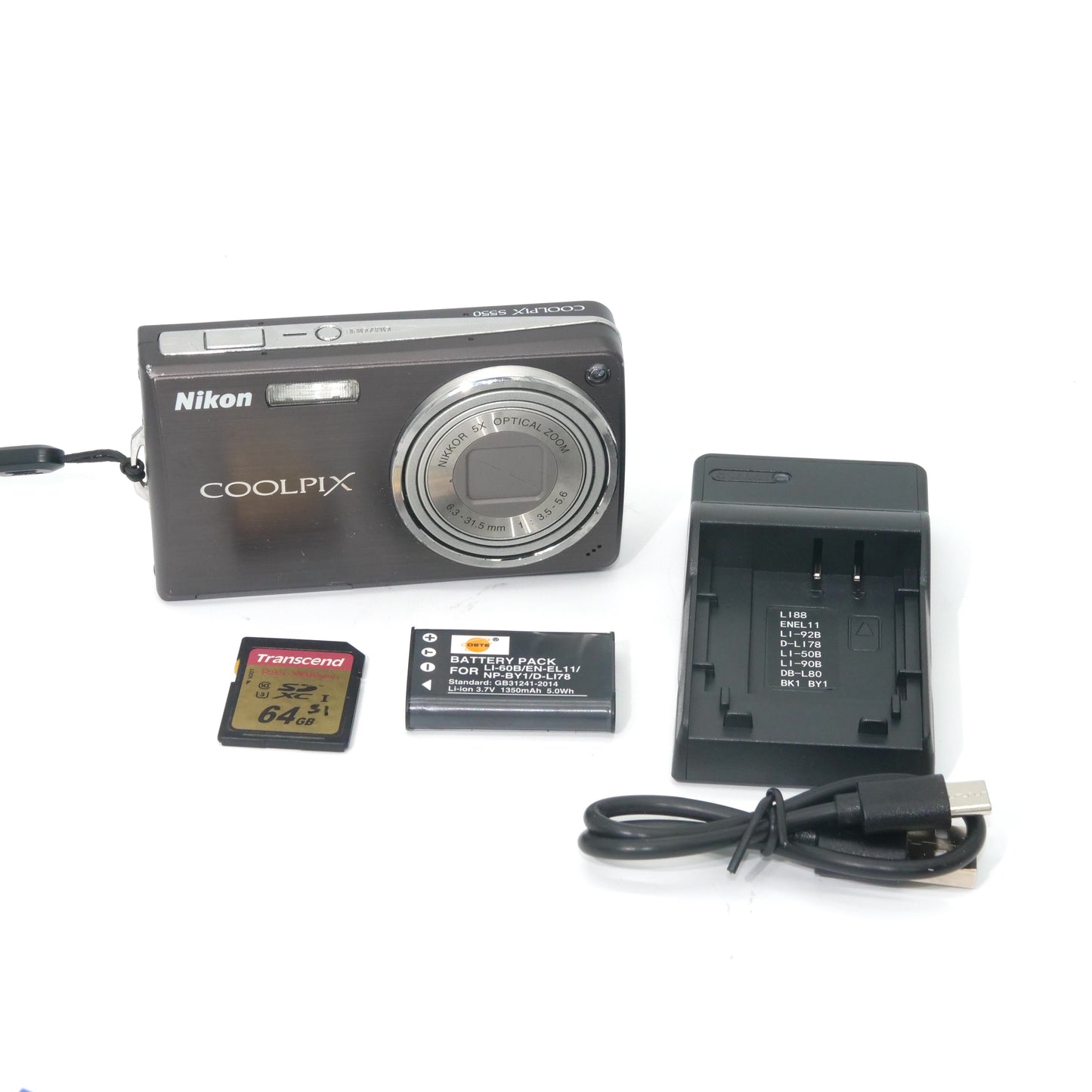 Nikon Coolpix S550 Y2K Digicam (Chocolate)