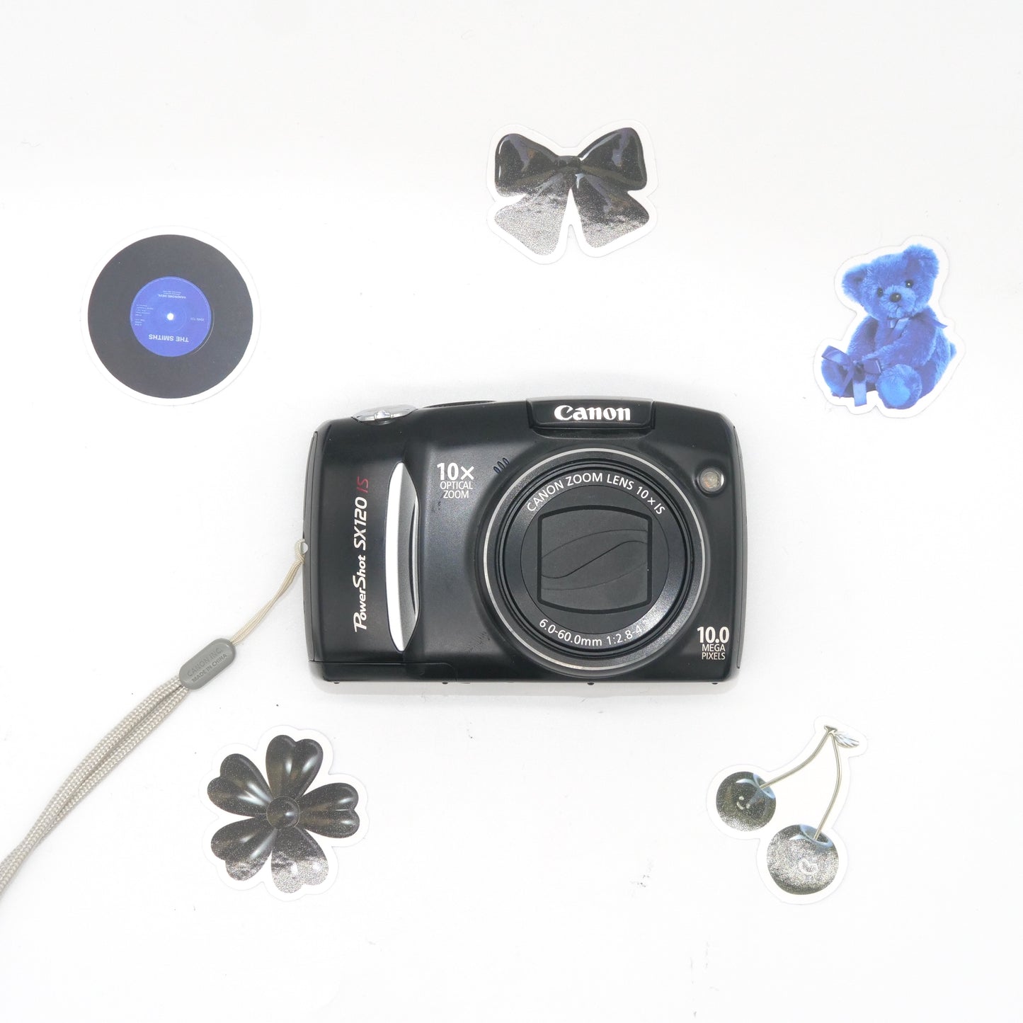 Canon PowerShot SX120 IS Y2K Digicam (Black)